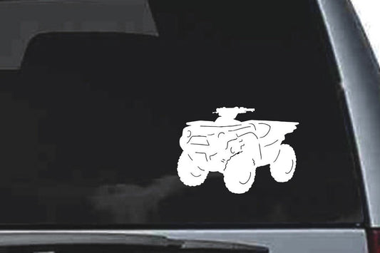 Picniva ATV Quad Sty9 Vinyl Car Window Decal, Approx 5 in