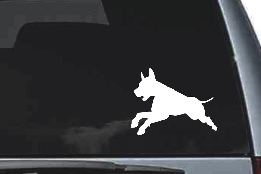 Picniva Doberman Dog Sty7a Vinyl Car Window Decal, Approx 5 in