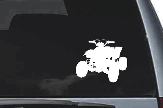 Picniva ATV Quad Sty2a Vinyl Car Window Decal, Approx 5 in