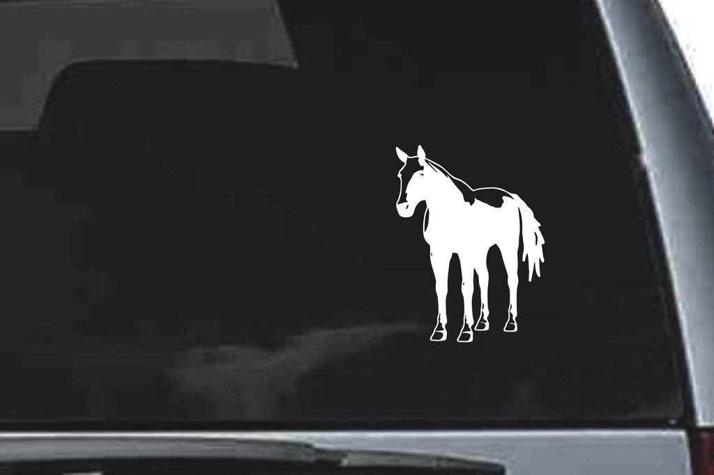 Picniva Horse Sty26 Vinyl Car Window Decal, Approx 5 in