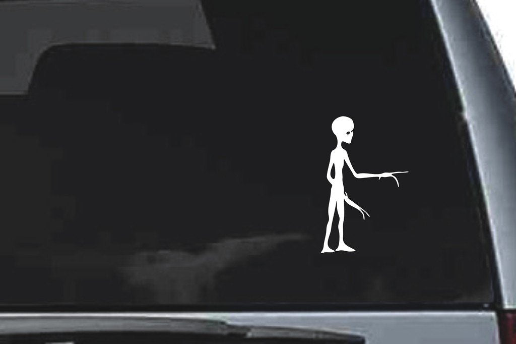 Picniva Alien Sty15a Vinyl Car Window Decal, Approx 5 in