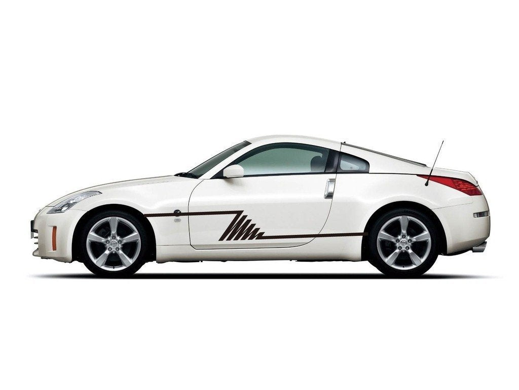 Picniva Style 469 Racing Side Stripe Vinyl Decals, 10 x 75 in, 2 Pc
