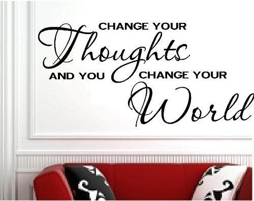 Decalgeek Change Your Thoughts Wall Decal