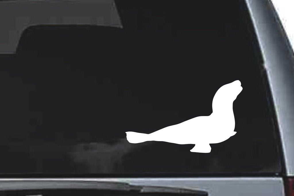 Picniva Sea Lion Sty4 Vinyl Car Window Decal, Approx 5 in