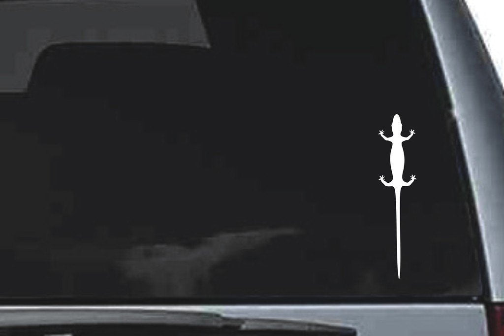 Picniva Gecko Sty4 Vinyl Car Window Decal, Approx 5 in