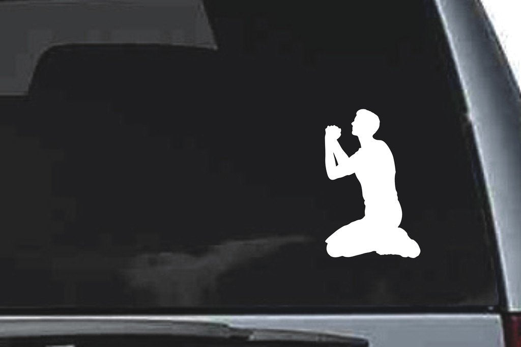 Picniva Man Sty6 Vinyl Car Window Decal, Approx 5 in