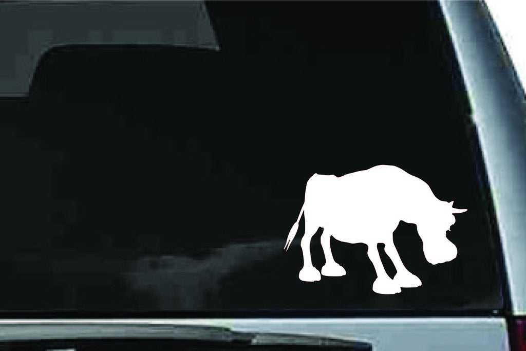 Picniva Bull Sty15a Vinyl Car Window Decal, Approx 5 in