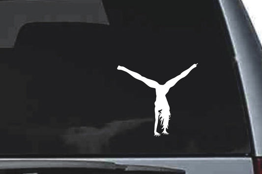 Picniva Girl Sty32 Vinyl Car Window Decal, Approx 5 in