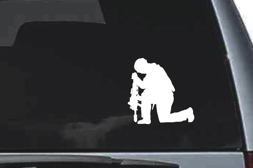 Picniva Soldier Sty6 Vinyl Car Window Decal, Approx 5 in