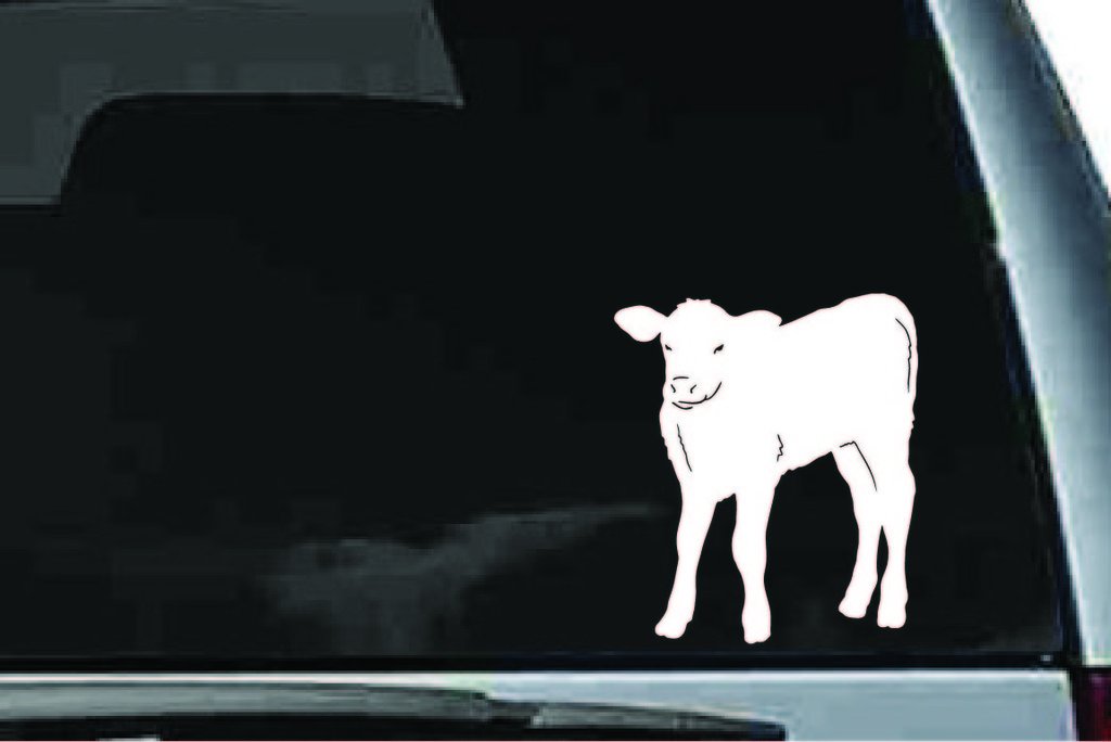 Picniva Cow Sty99 Vinyl Car Window Decal, Approx 5 in