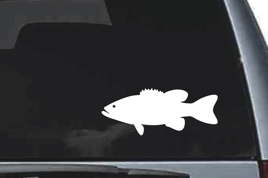 Picniva Fish Sty58 Vinyl Car Window Decal, Approx 5 in
