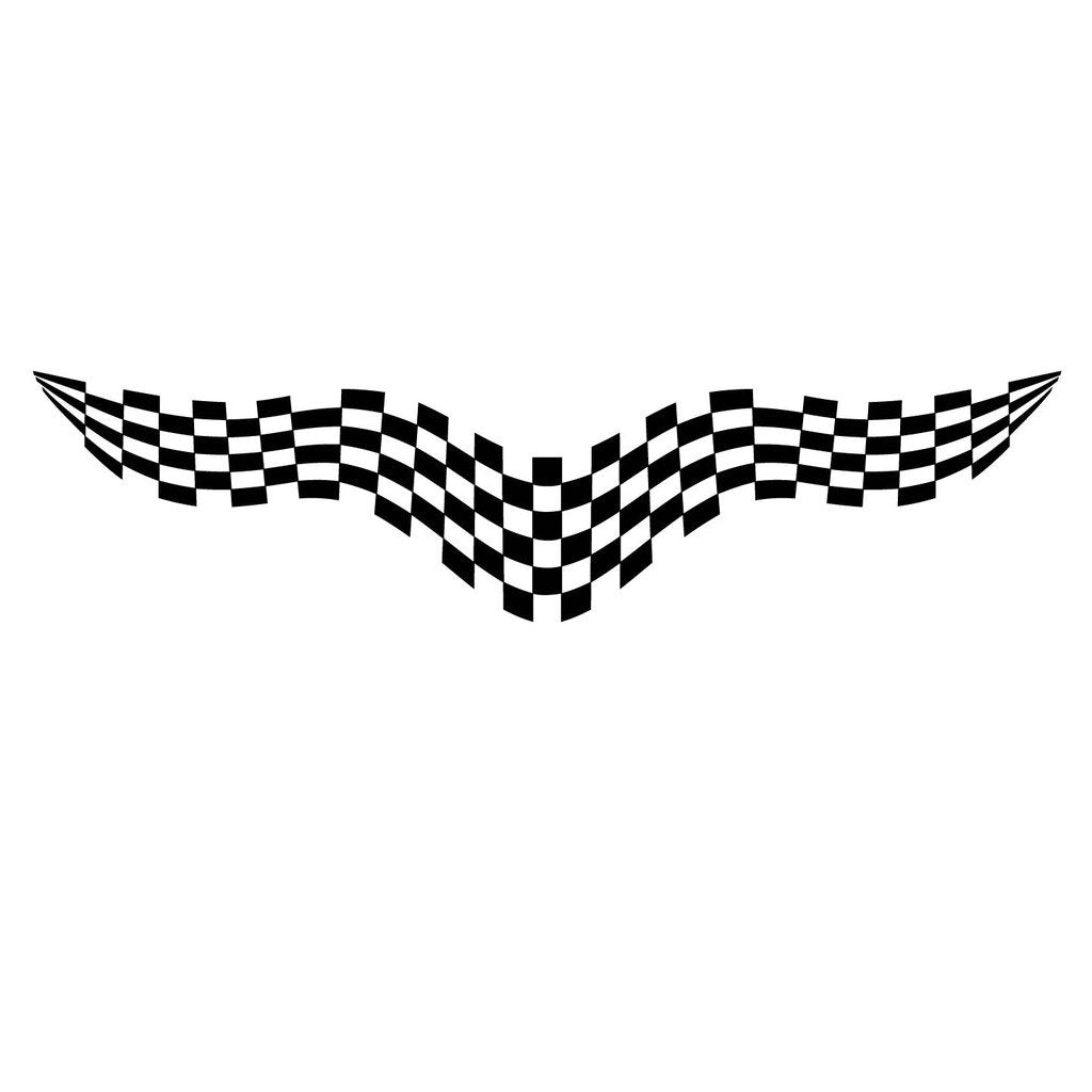 Picniva Style 509 Racing Side Stripe Vinyl Decals, 22 x 95 in, 2 Pc