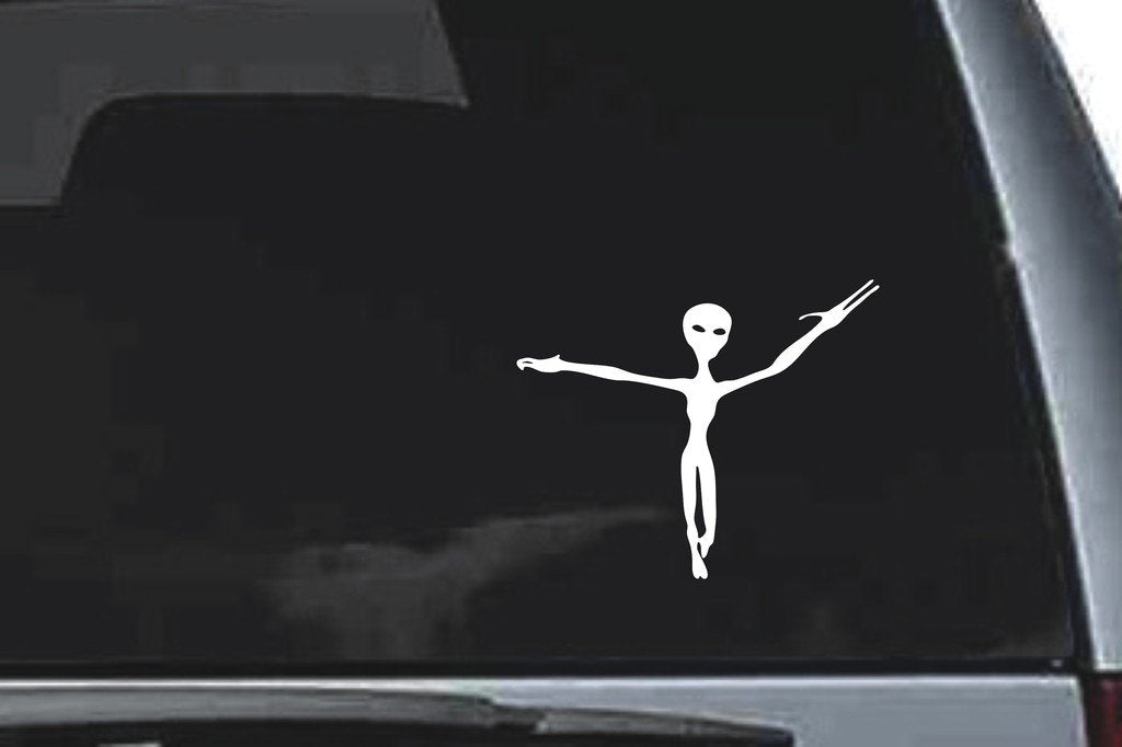 Picniva Alien Sty13a Vinyl Car Window Decal, Approx 5 in