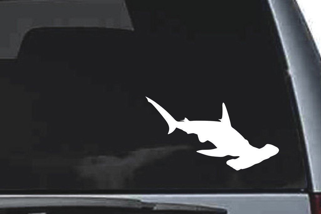 Picniva Hammerhead Sty4 Vinyl Car Window Decal, Approx 5 in