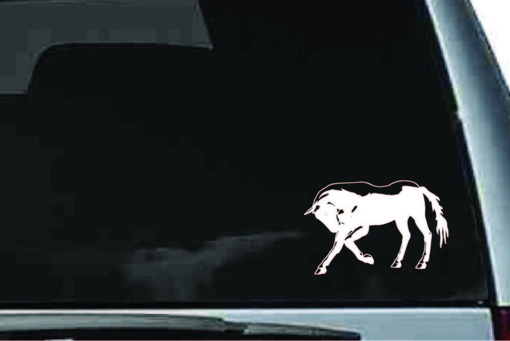 Picniva Horse Sty37 Vinyl Car Window Decal, Approx 5 in