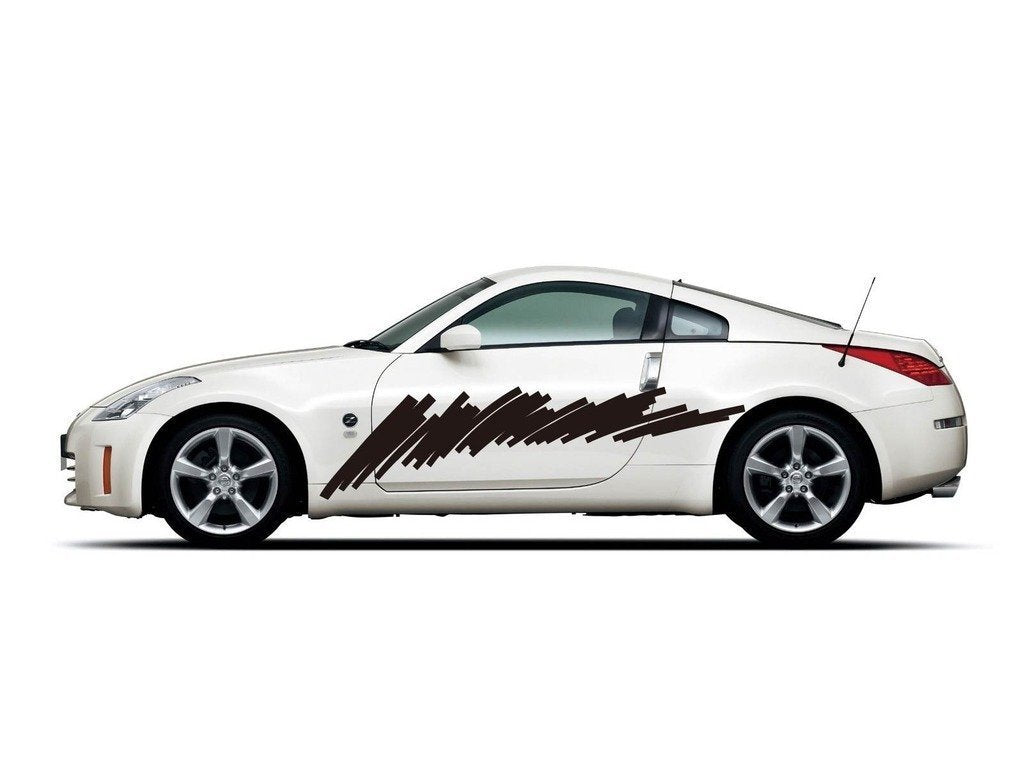 Picniva Style 191 Racing Side Stripe Vinyl Decals, 18 x 80 in, 2 Pc