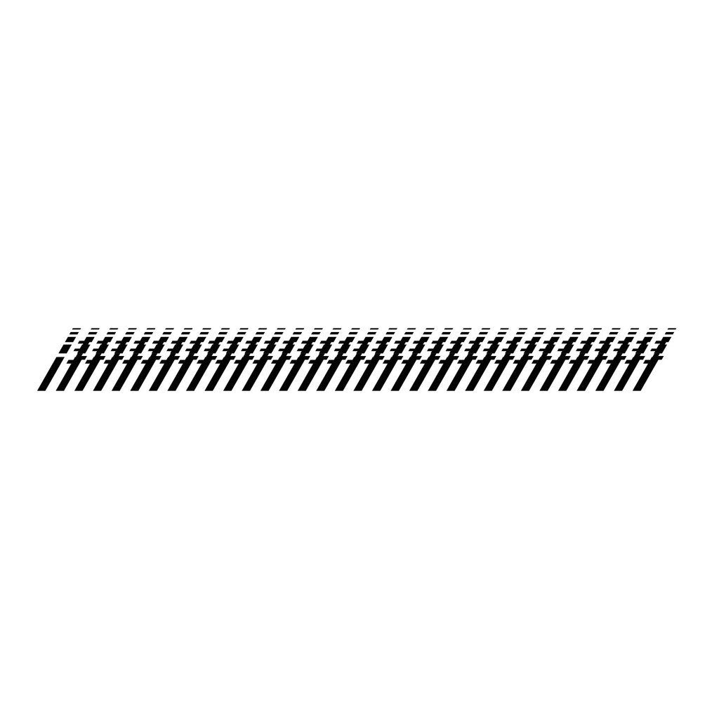 Picniva Style 384 Racing Side Stripe Vinyl Decals, 8 x 81 in, 2 Pc