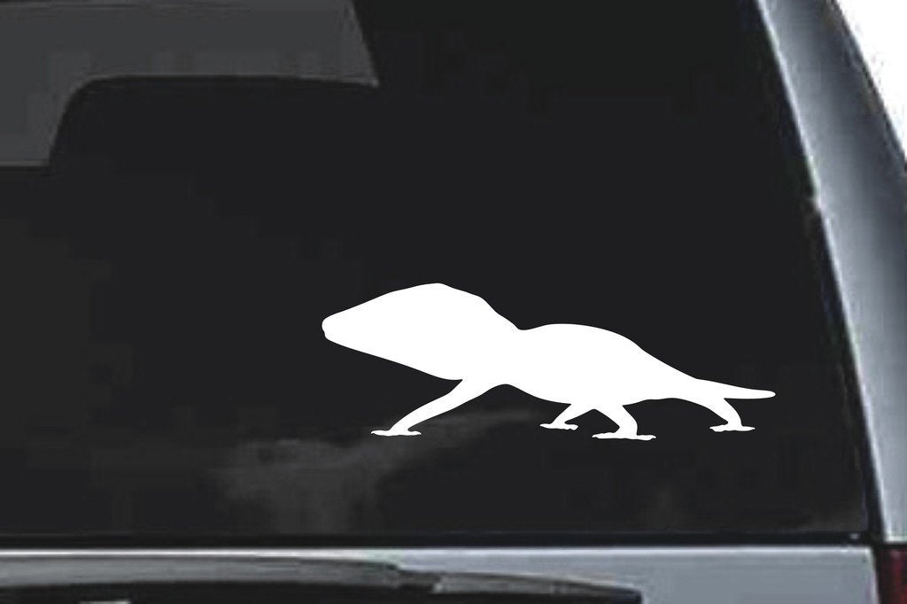 Picniva Gecko Sty5 Vinyl Car Window Decal, Approx 5 in