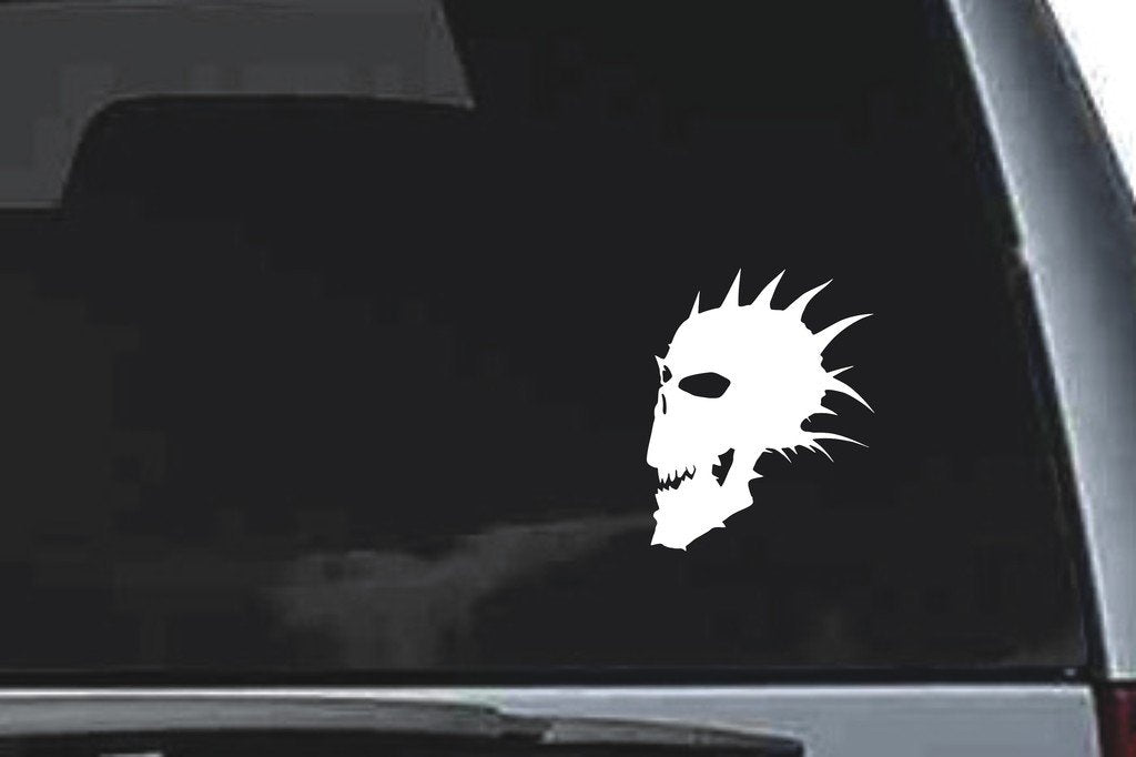 Picniva Skull Sty11a Vinyl Car Window Decal, Approx 5 in
