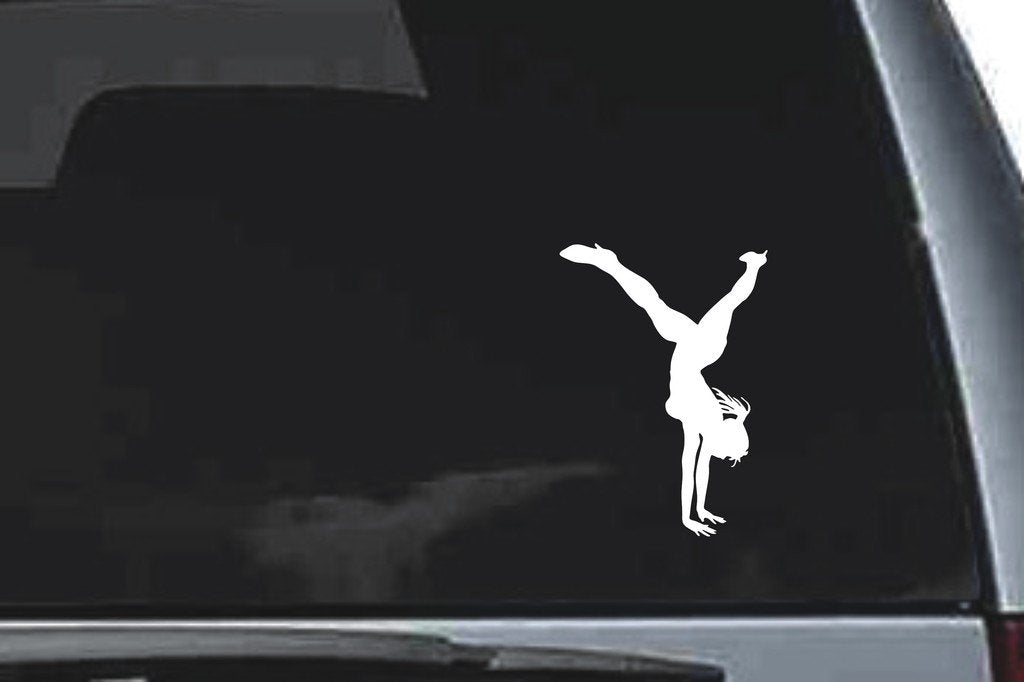 Picniva Girl Sty33 Vinyl Car Window Decal, Approx 5 in