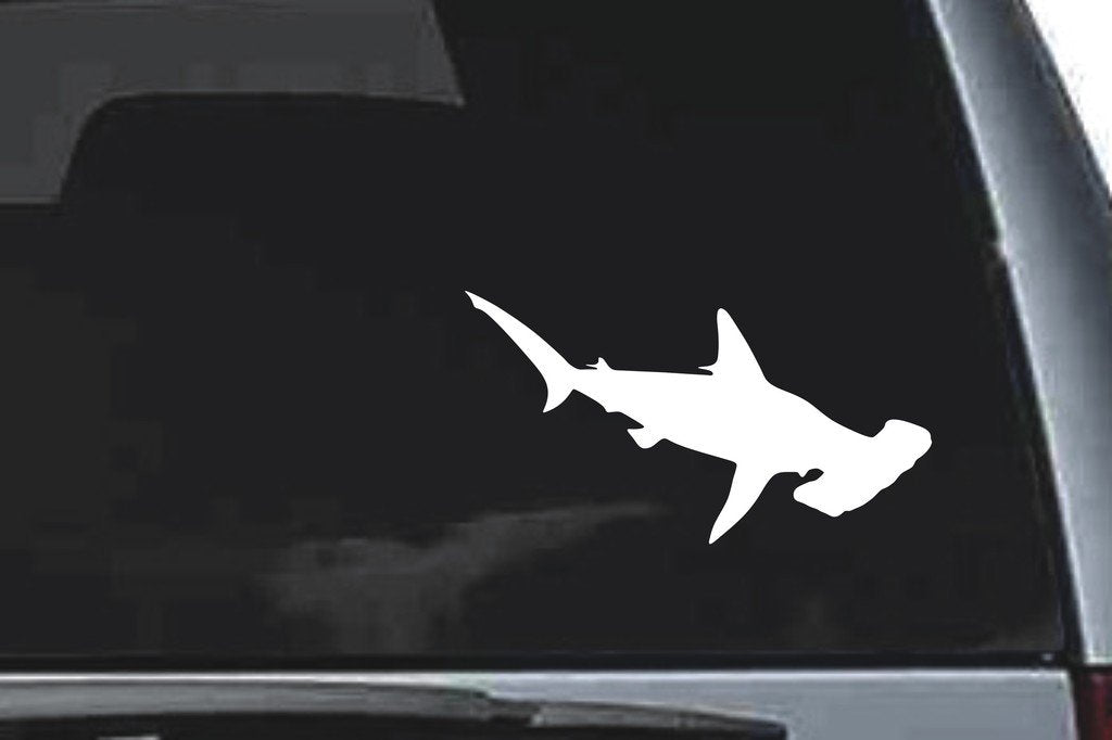Picniva Hammerhead Sty2 Vinyl Car Window Decal, Approx 5 in