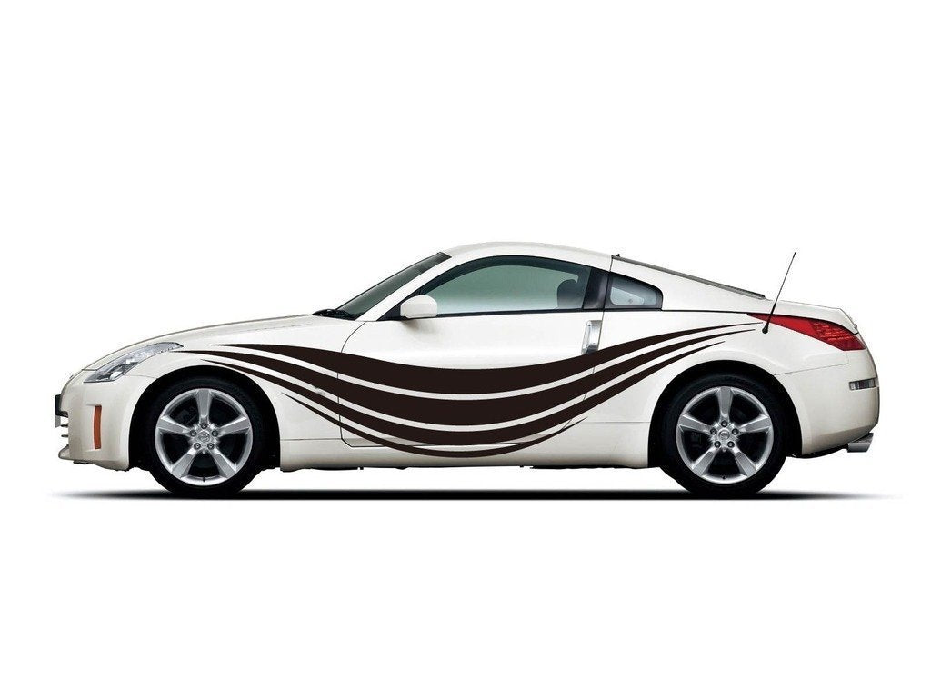 Picniva Style 342 Racing Side Stripe Vinyl Decals, 20 x 91 in, 2 Pc