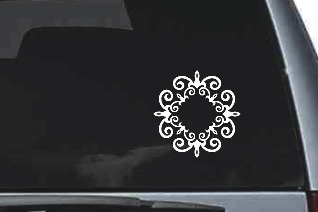 Picniva Scroll Sty58 Vinyl Car Window Decal, Approx 5 in