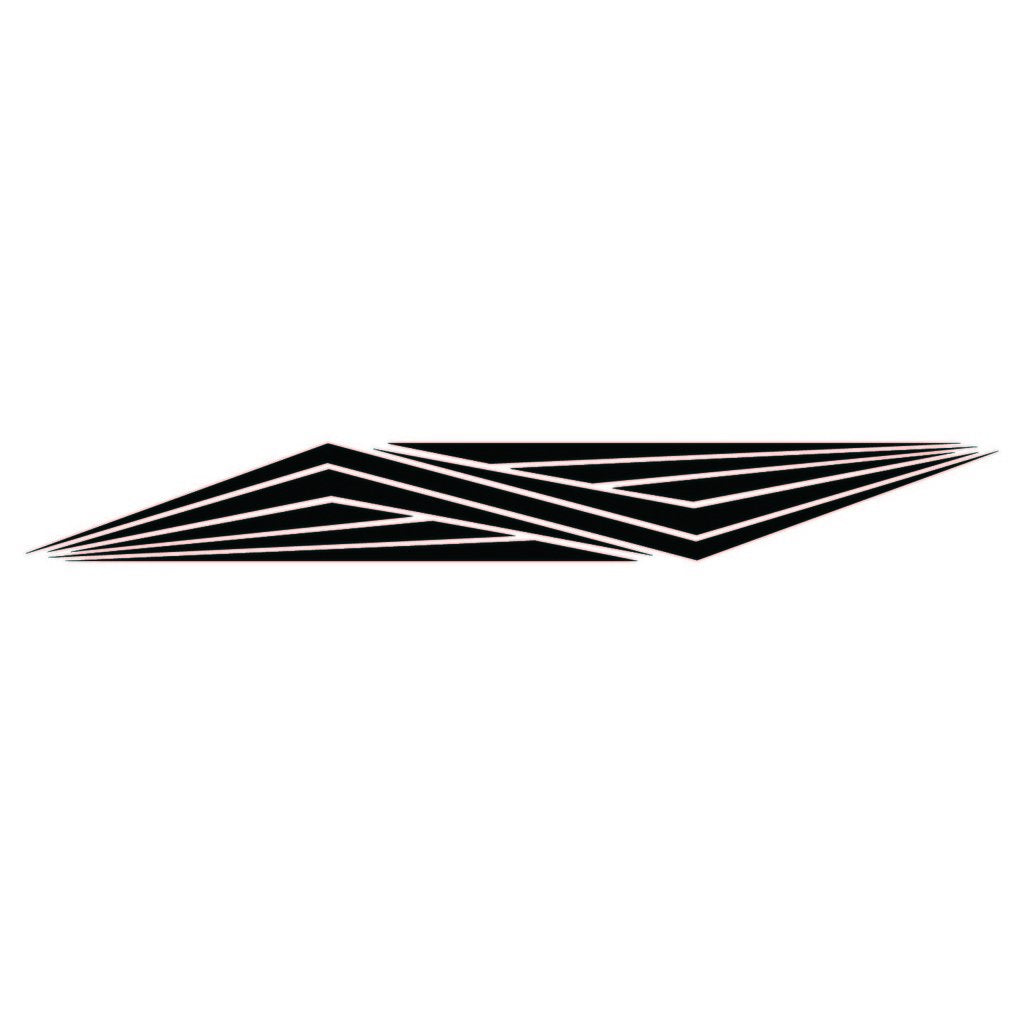 Picniva sty24 Racing Car Body Side Stripes Sticker Decal 2 Pcs