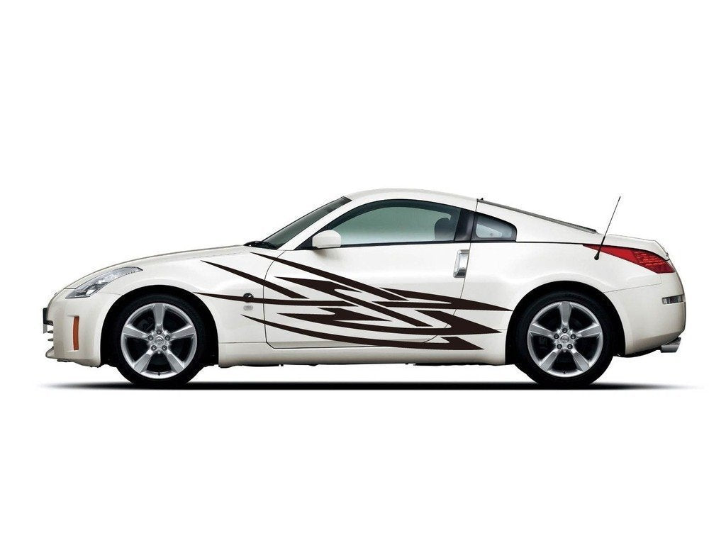 Picniva Style 300 Racing Side Stripe Vinyl Decals, 22 x 75 in, 2 Pc