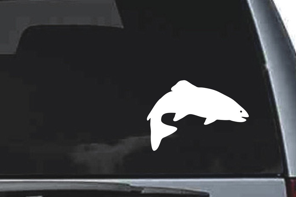 Picniva Rainbow Trout Vinyl Car Window Decal, Approx 5 in