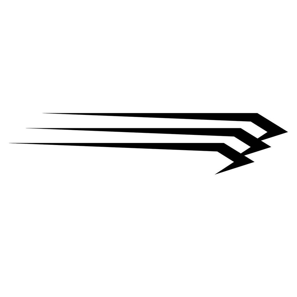 Picniva Style 77 Racing Side Stripe Vinyl Decals, 22 x 100 in, 2 Pc