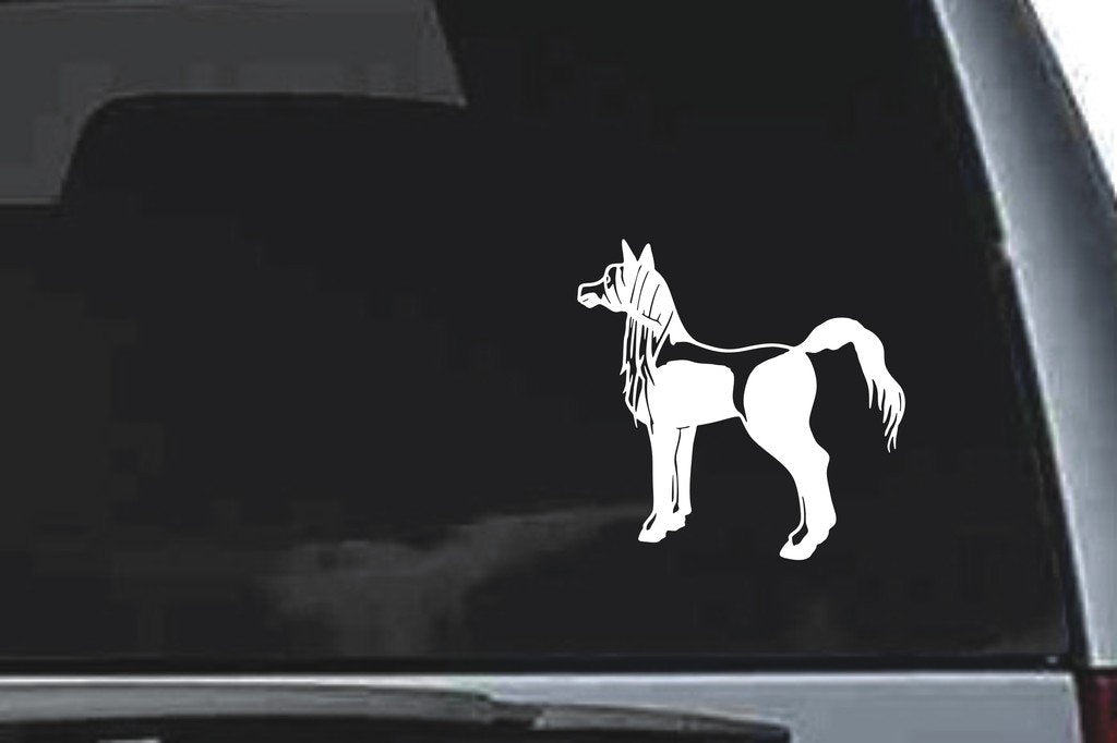 Picniva Pony Sty1 Vinyl Car Window Decal, Approx 5 in