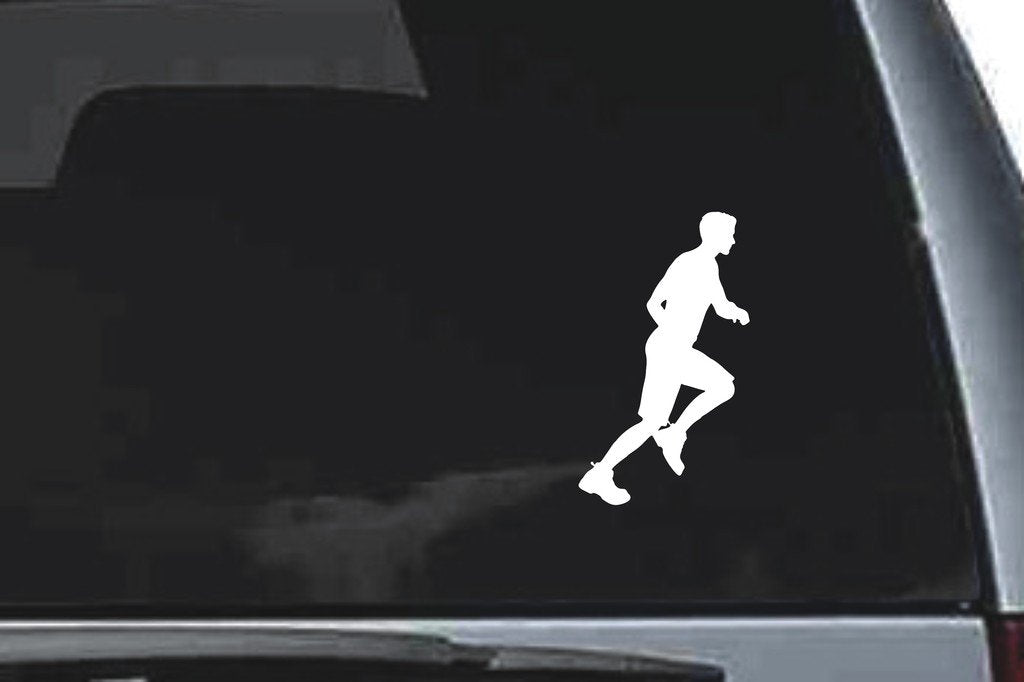 Picniva Running Sty5 Vinyl Car Window Decal, Approx 5 in