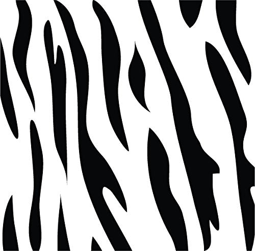 Picniva Zebra Pendant Style 5 Removable Vinyl Wall Decal Animal Print Decor - Color: pendant style-5