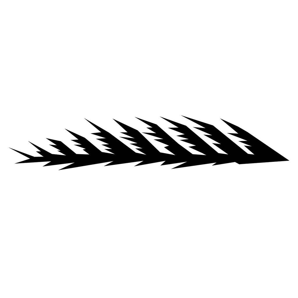 Picniva Style 523 Racing Side Stripe Vinyl Decals, 22 x 115 in, 2 Pc