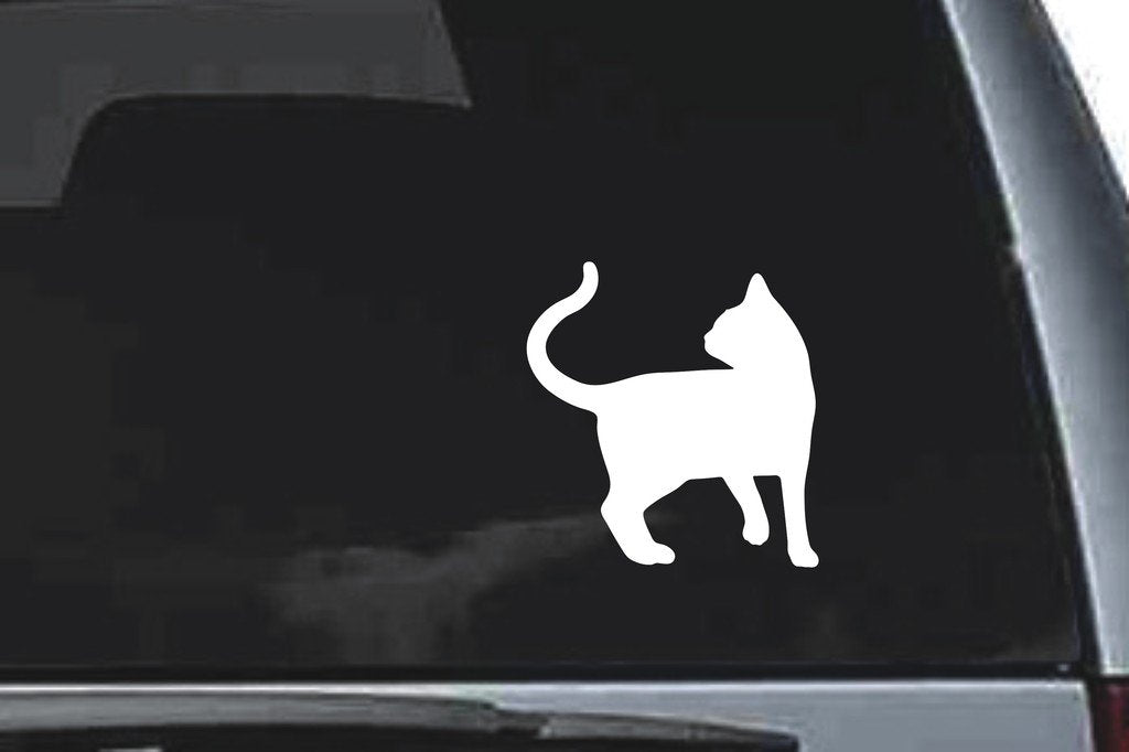 Picniva Cat Sty26a Vinyl Car Window Decal, Approx 5 in