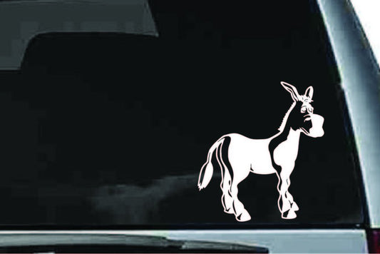 Picniva Donkey Sty6 Vinyl Car Window Decal, Approx 5 in