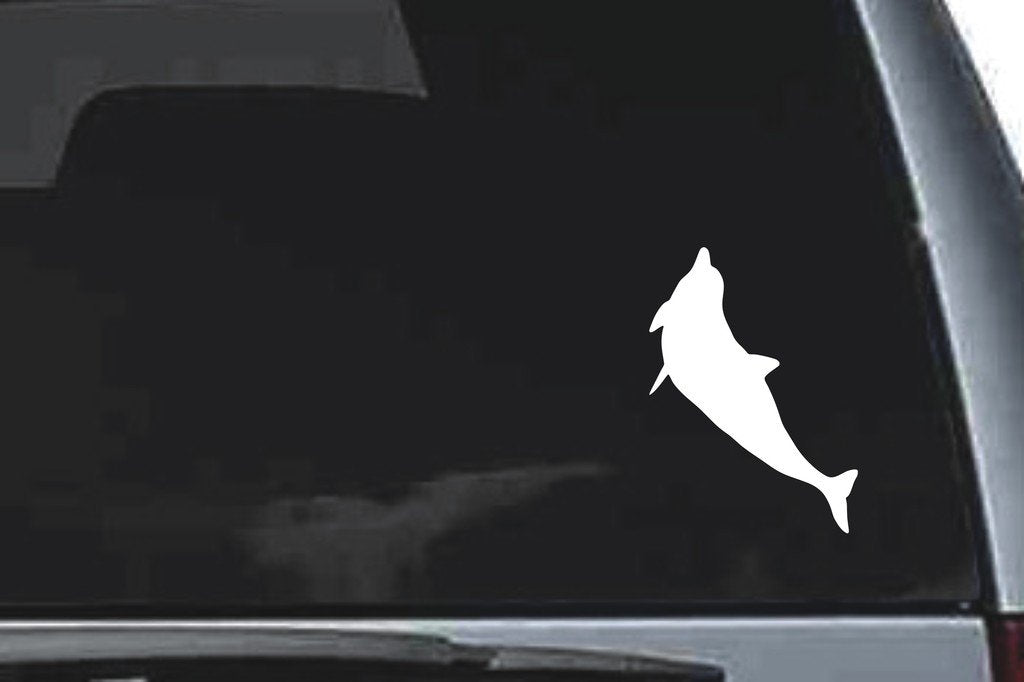 Picniva Dolphin Sty6a Vinyl Car Window Decal, Approx 5 in