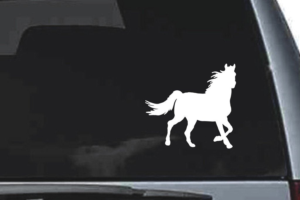 Picniva Horse Sty7 Vinyl Car Window Decal, Approx 5 in