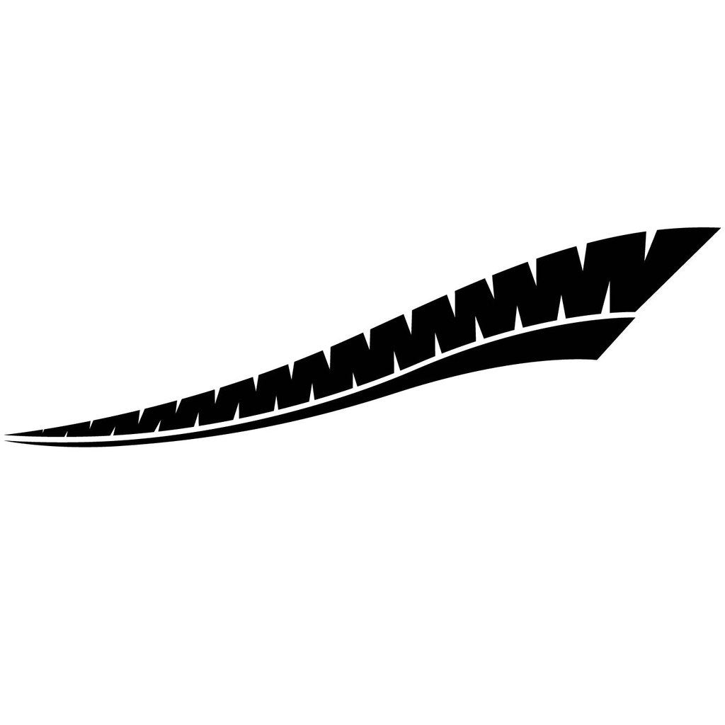 Picniva sty153 Racing Car Body Side Stripes Sticker Decal 2 Pcs