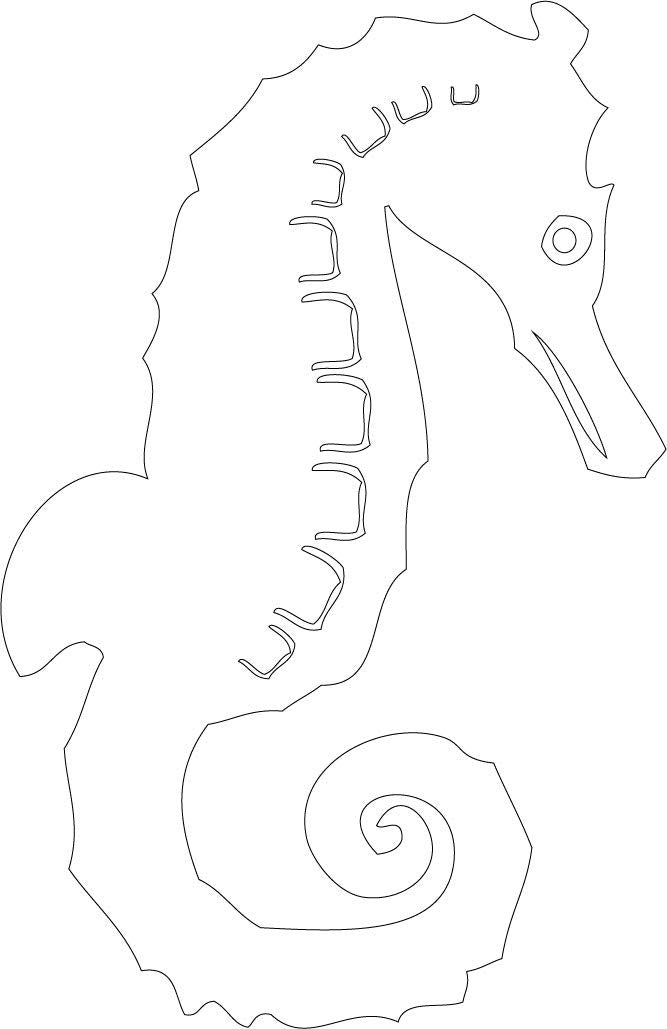 Decaltor Seahorse Vinyl Decal, 5 in, Car Window Sticker