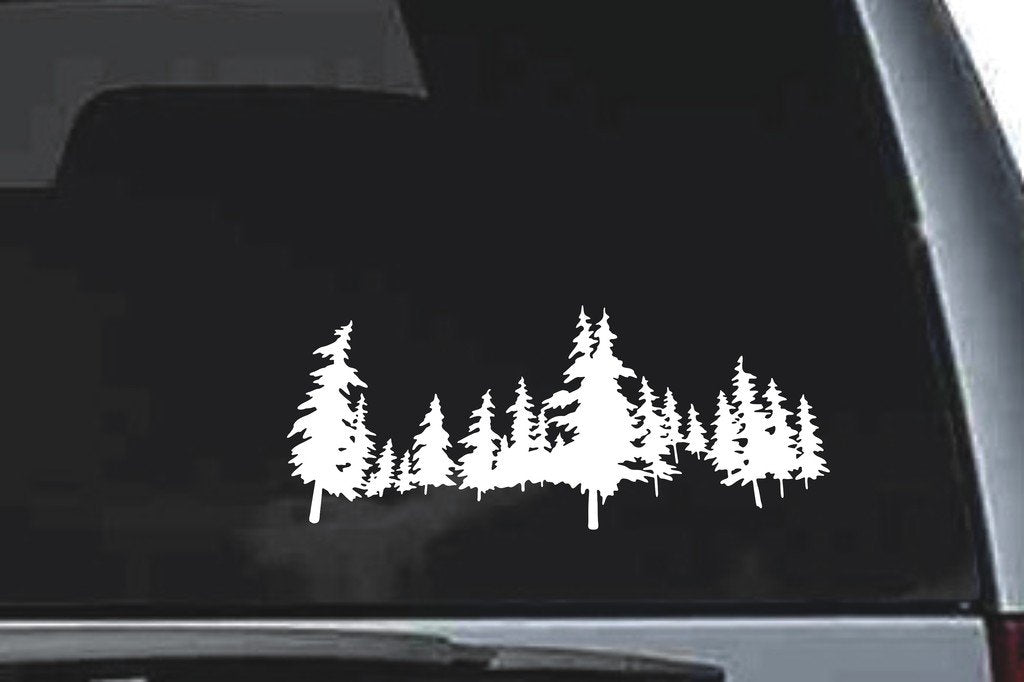 Picniva Tree Sty20 Vinyl Car Window Decal, Approx 5 in