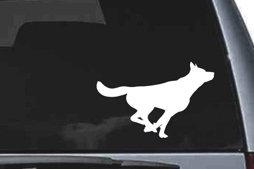 Picniva Wolf Sty17 Vinyl Car Window Decal, Approx 5 in
