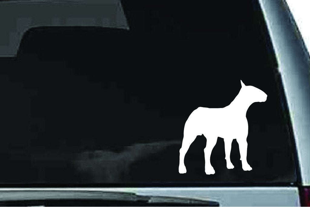 Picniva Bull Terrier Dog Sty25 Vinyl Car Window Decal, Approx 5 in