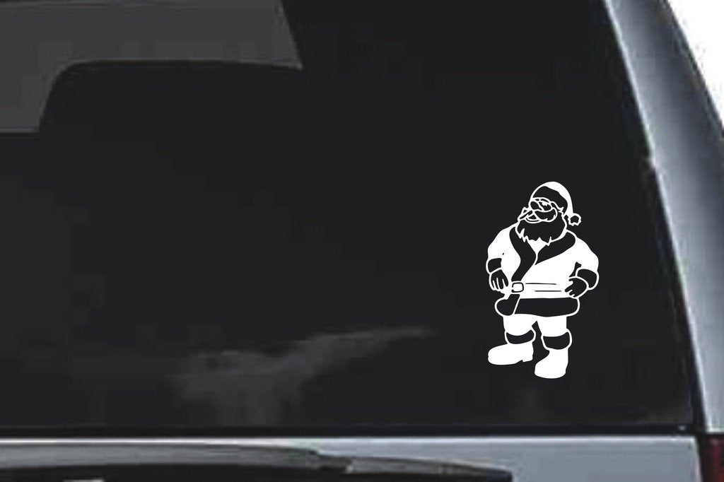 Picniva Santa Sty9 Vinyl Car Window Decal, Approx 5 in