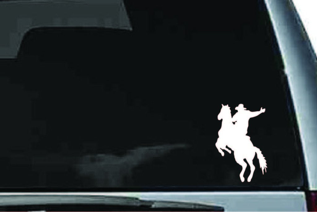 Picniva Horse Rider Sty14 Vinyl Car Window Decal, Approx 5 in