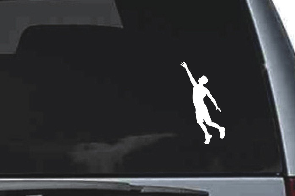 Picniva Jumping Sty3 Vinyl Car Window Decal, Approx 5 in