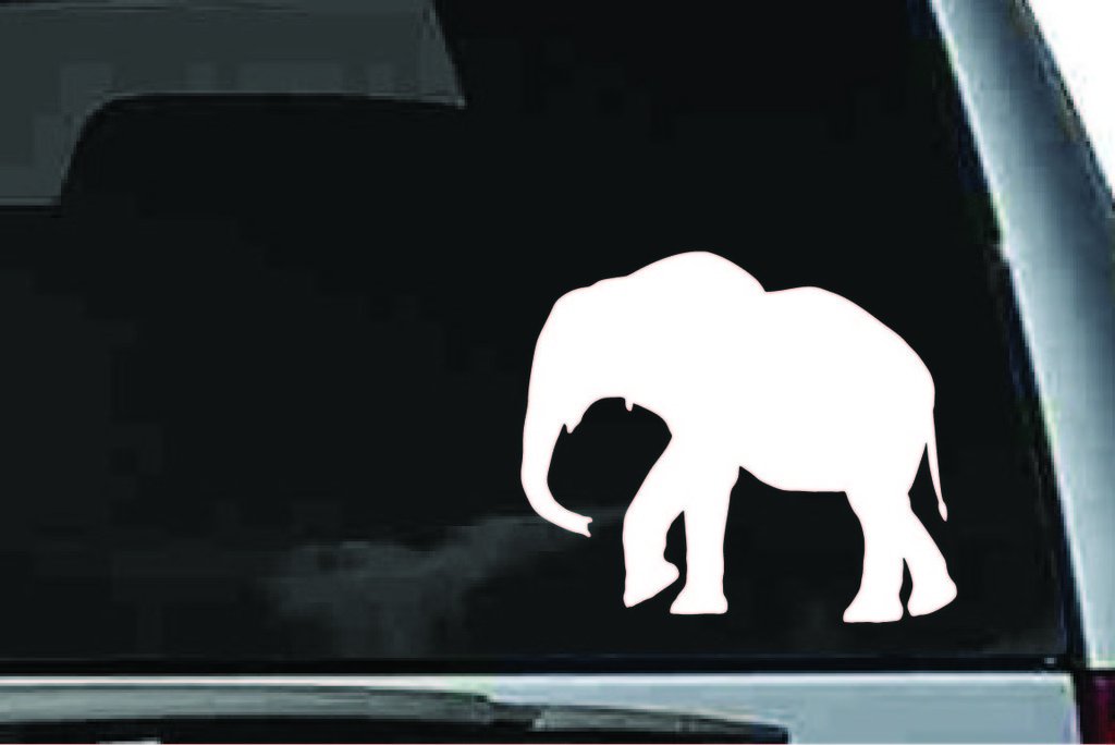 Picniva Elephant Baby Sty7 Vinyl Car Window Decal, Approx 5 in