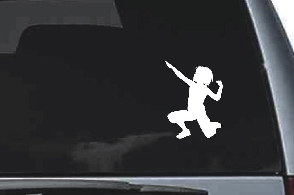Picniva Boy Sty87 Vinyl Car Window Decal, Approx 5 in