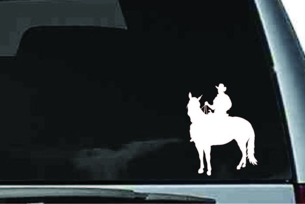 Picniva Horse Rider Sty26 Vinyl Car Window Decal, Approx 5 in